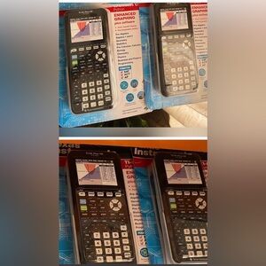 Texas Instruments TI-84 Plus CE Graphing Calculator Lot Of 4